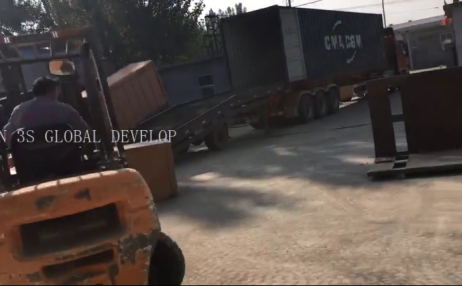 Container plywood flooring loading