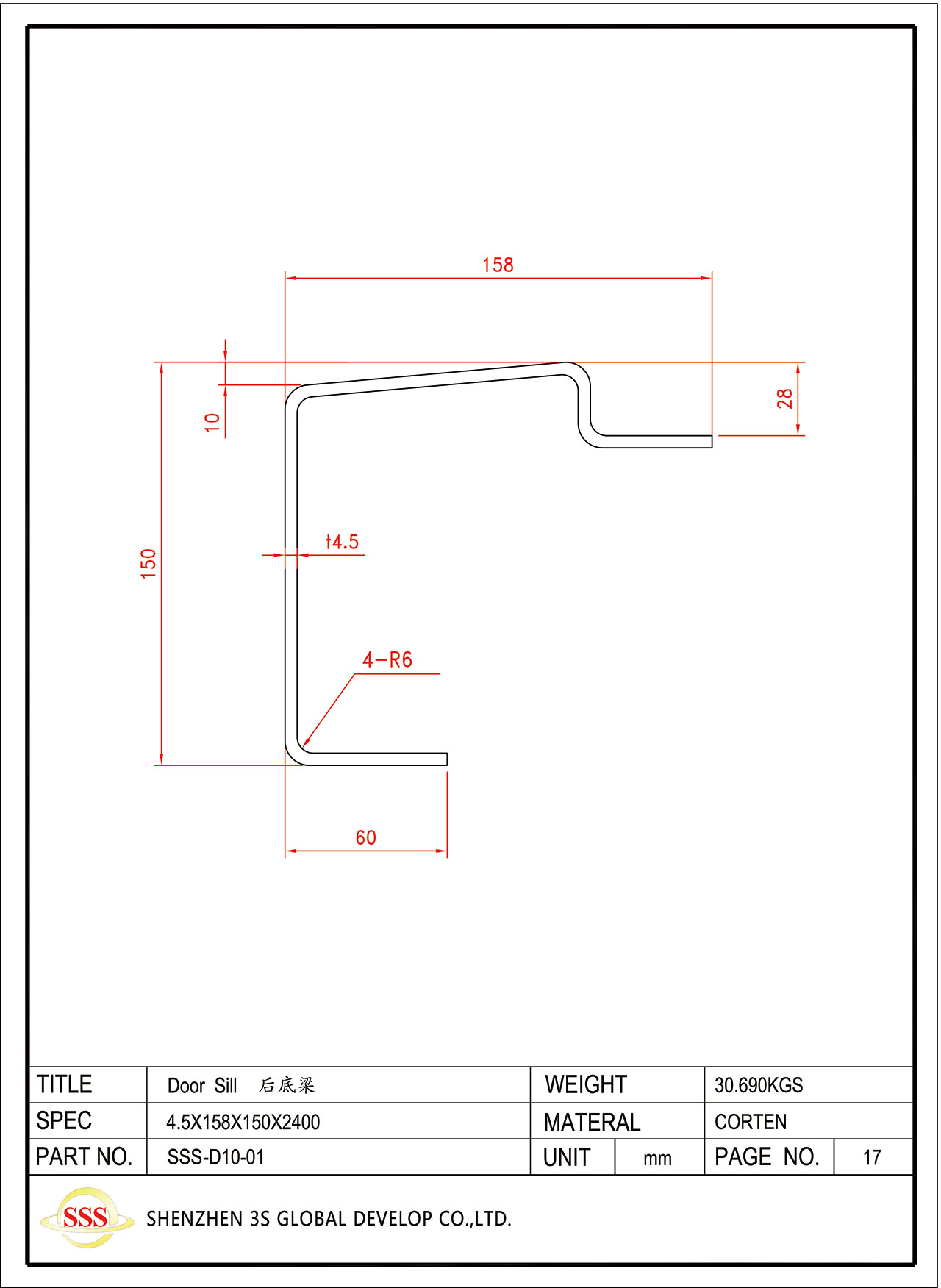 Door sill container Container plywood