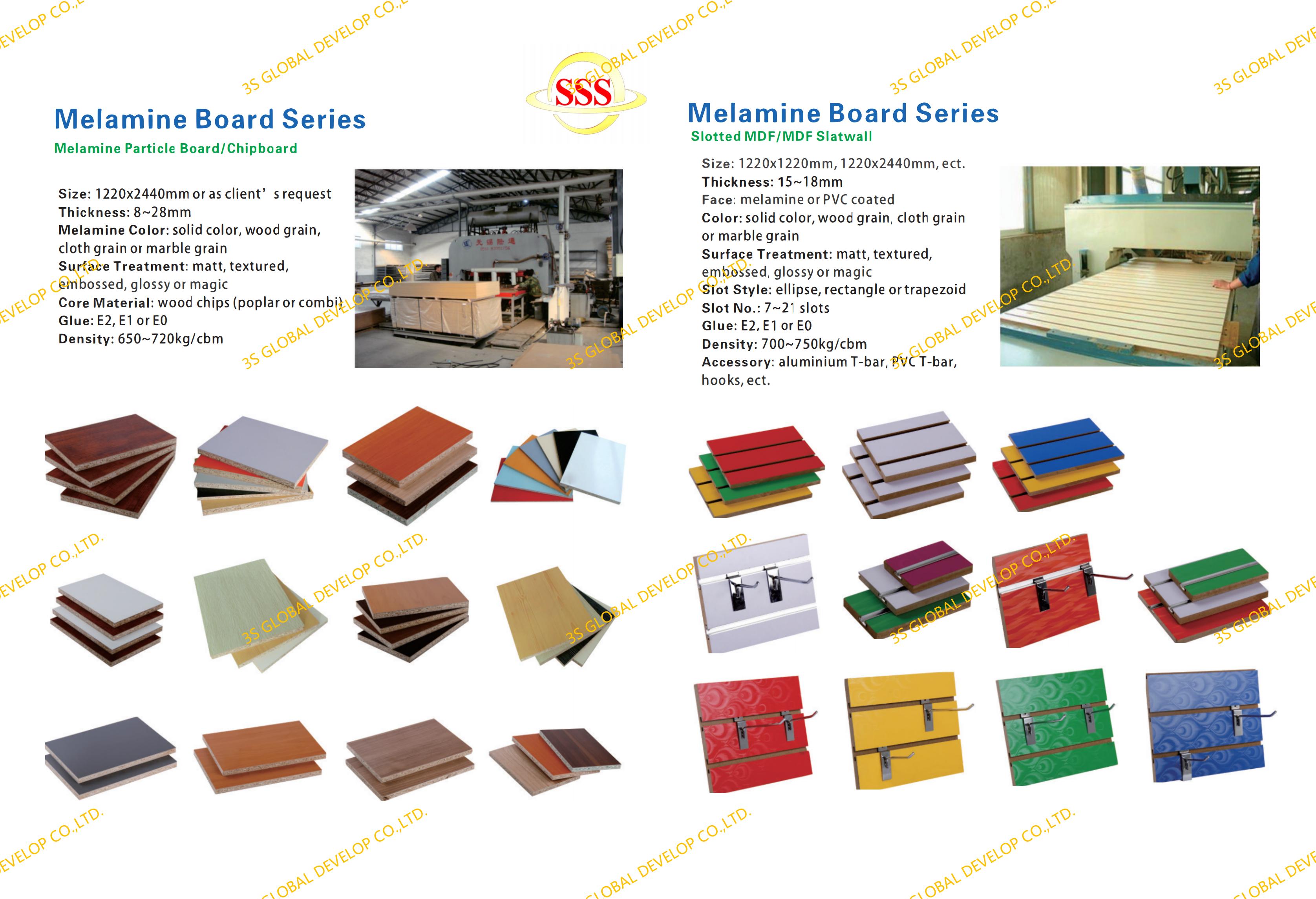 Melamine board, melamine plywood, melamine MDF/HDF