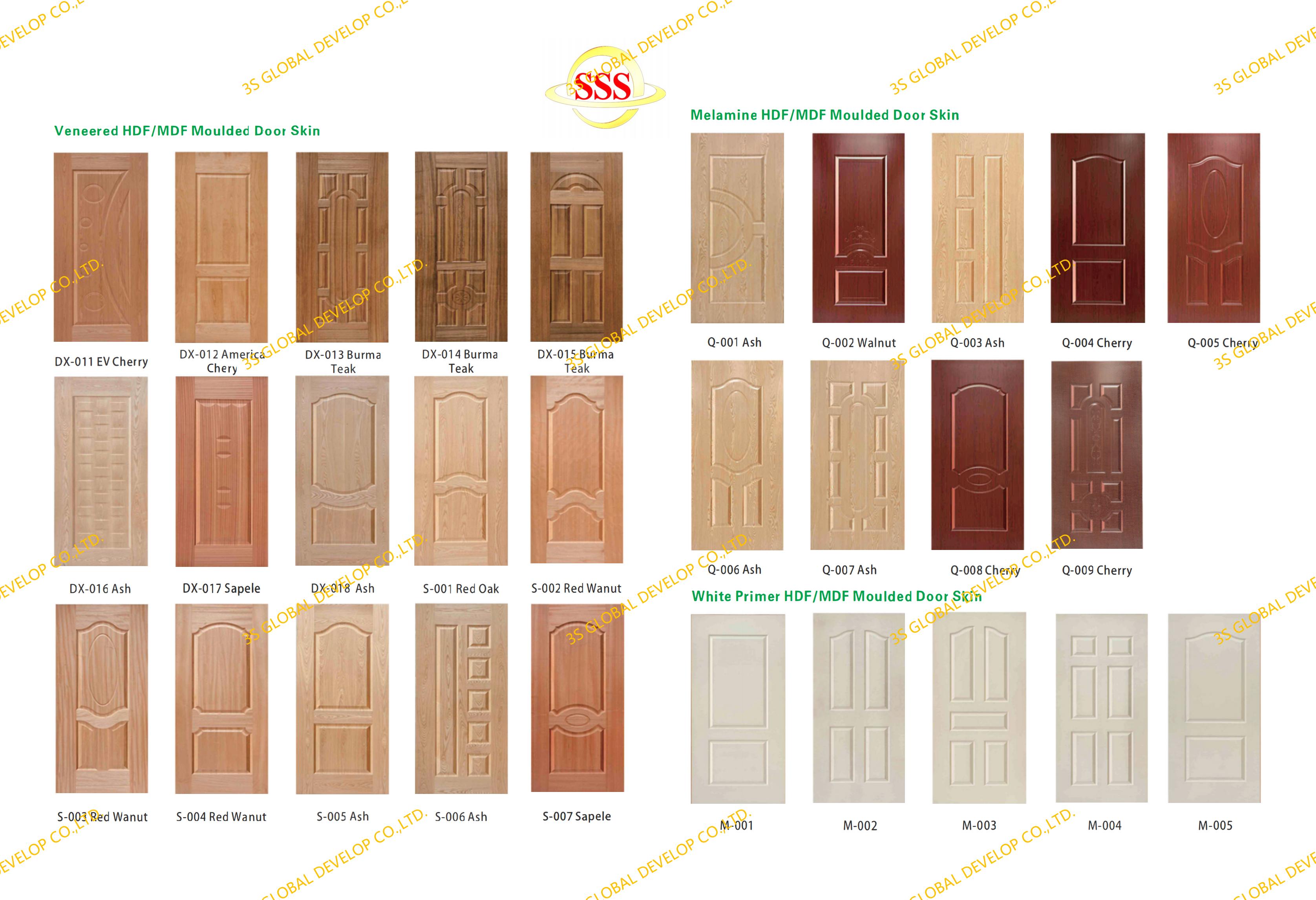 Plain MDF/HDF, Plain particle board/chipboard, MDF/HDF MOULDED DOOR SKIN